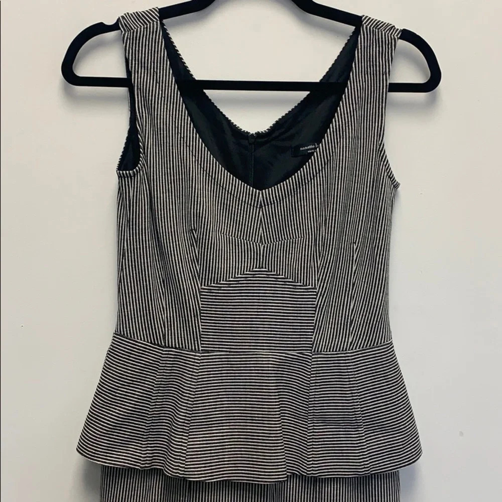 Nanette Lepore stripe peplum dress - Picture 4 of 7